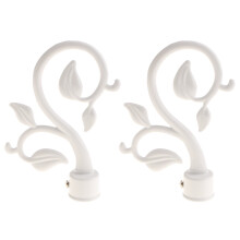 Remates para barras de cortina de 22 mm – Paquete de 2