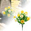 Silkekirkegårdsblomster til grave - UV-resistente, vægtede 1