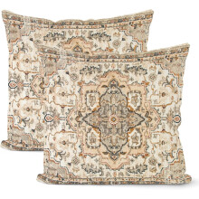 Boho linnen kussenhoezen 45x45cm Set van 2