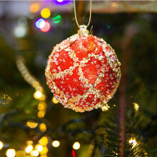 Onbreekbare kerstbalversiering 8 cm