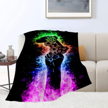 Manta Gamer de Flanela e Lã 60x80 polegadas