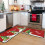 Christmas Kitchen Rug Set – Snowman Design, 2 Pieces 1