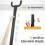 Hammock Chair with Stand, 6-Height Adjustable, Gray 3