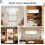 Vita blommiga spetsgardiner, 2-pack 4