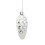 Glitter Pinecone Ornaments Silver 5 Pcs 3