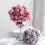 Mini rosas de seda artificial rosa choque (27 unidades) 5
