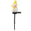 Solcelledrevne snemands jordstiklamper orange 4