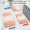 Tapete de banho felpudo de microfibra antiderrapante e absorvente de 112 x 61 cm (44 x 24 polegadas). 2