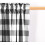 Black & White Buffalo Check Cotton Kitchen Curtain Set 3 Pc 2