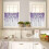 Set di tende da cucina in eucalipto viola, 3 pezzi, 54x36 4