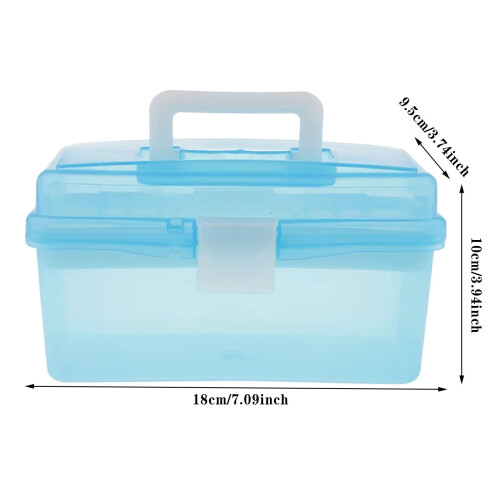 Caja de almacenamiento multiusos con asas y separadores. 2
