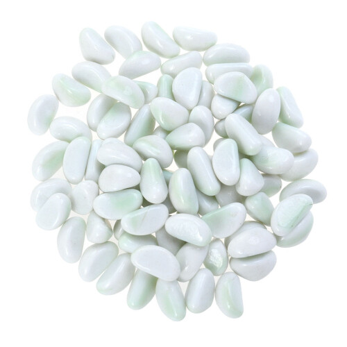 Hvide glassten 500 g til akvarium og boligindretning