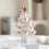 Wall-Mounted Ceramic Christmas Tree with Gold Stars 1
