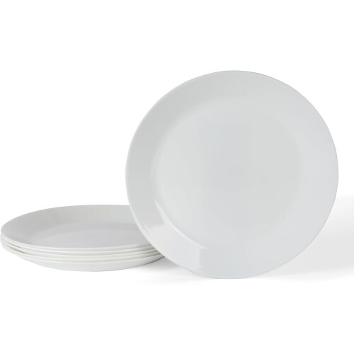 Opalton 25 cm tallrikar, set med 6