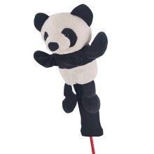 Kryty na golfové hole Panda – měkké plyšové pokrývky hlavy