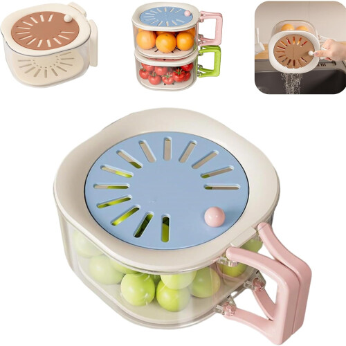 2-in-1-Abtropfkorb für Obst und Gemüse