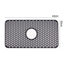 Tapis de protection d'évier en silicone 63 x 33 cm