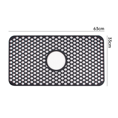 Tapis de protection d'évier en silicone 63 x 33 cm