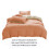 Cotton Bedding Set Orange 4-Piece 3