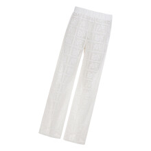 Womens Lace High Waist Trousers See Through Stretchy Comfort-M