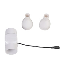 Sturdy 12V 6W PVC Duct Fan With 2 Adapters Pet House-20mm