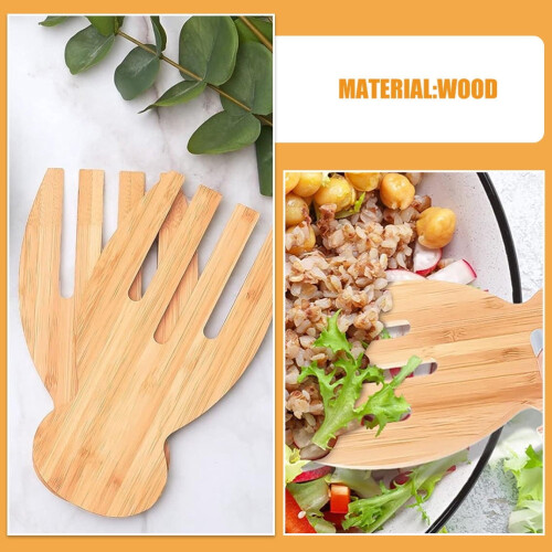 Pinças de madeira para salada – Conjunto de 2 peças 1