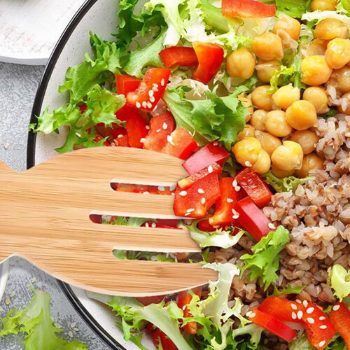 Pinças de madeira para salada – Conjunto de 2 peças 2