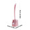 Ensemble brosse de toilette avec support mural et manche plat flexible 3
