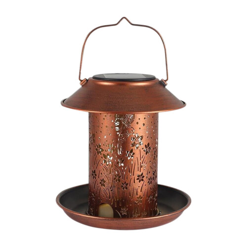 Solar Bird Feeder Light IP65 Waterproof Outdoor Iron 1