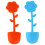 Blomsterformet silikone te-infuser til løsbladet te 4