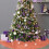 Jupe de sapin de Noël en velours de 91 cm avec sequins 5
