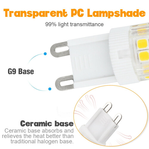 PENGXIANG G9LED-lampor Dimbara 7W 6000K/3000K 10-pack 1