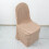 Nude Polyester Bankettstuhlhussen (6er-Pack) 4