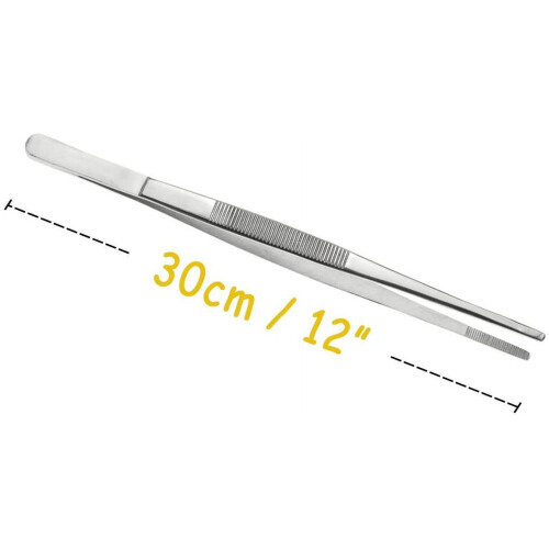 Grillzange aus Edelstahl, 30 cm (2er-Pack) 1