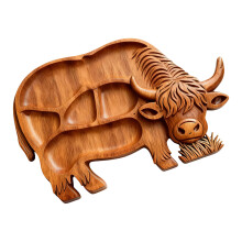 Plateau de service à thème pour-Assiette de boeuf des Highlands