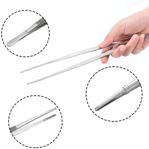 Grillzange aus Edelstahl, 30 cm (2er-Pack) 2