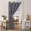 Blackout Door Curtain 52" x 80" Polyester Eyelet 2