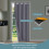 Blackout Door Curtain 52" x 80" Polyester Eyelet 5