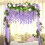 Rami di glicine artificiali color lavanda, 12 pezzi 3