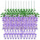 Rami di glicine artificiali color lavanda, 12 pezzi 4