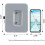 Μεταλλικό χρηματοκιβώτιο με κλειδαριά 3 ψηφίων, ροζ, 200x 3