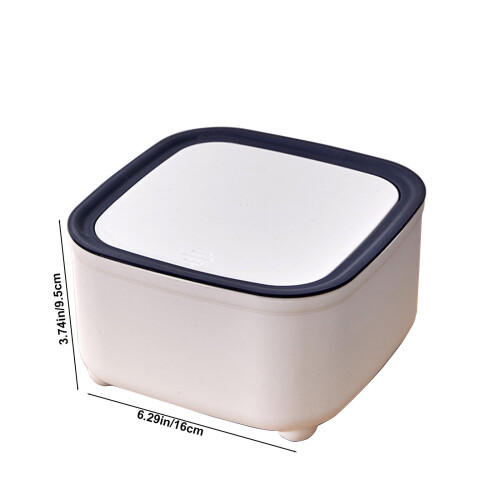 6L Slim Bathroom Trash Can with Push Lid 2