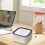 6L Slim Bathroom Trash Can with Push Lid 5