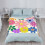 Retro blomsterpledd Boho flanell 122 x 152 cm 4