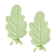 Pet Bird Chewing Perch Set 2PCS-Grass Green leaves shape