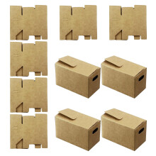 Pack of 6 Kraft Paper Packaging Box Easy to Assemble-10