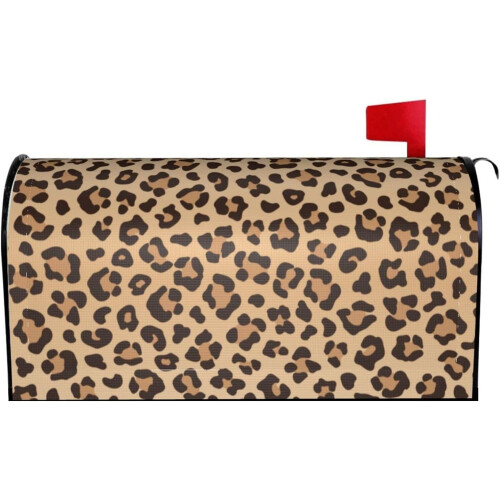Magnetisk postkassedæksel med leopardprint 21x18"