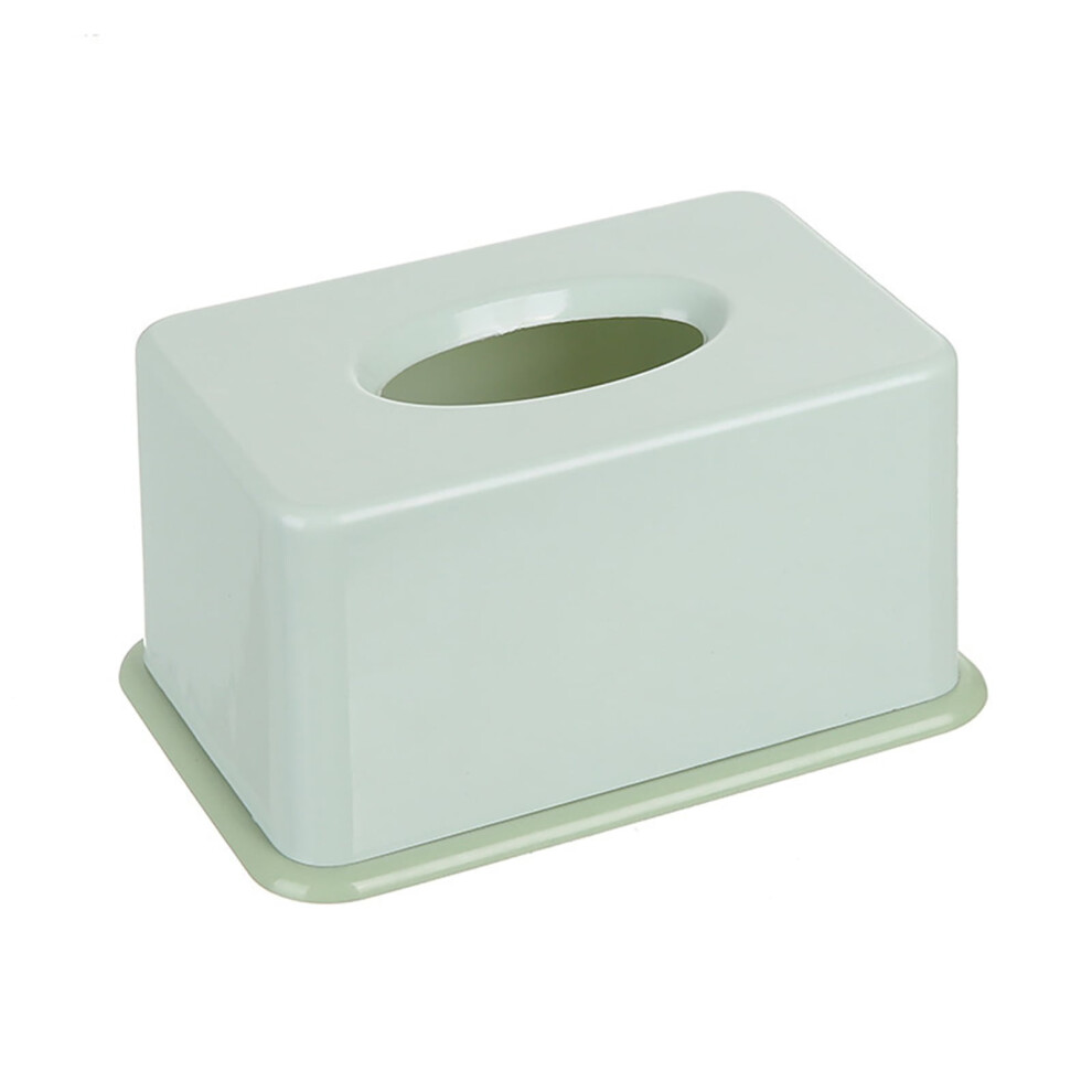 Rectangular polypropylene tissue dispenser green