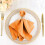 10er-Packung 17-Zoll-Servietten aus orangefarbenem Polyester 1