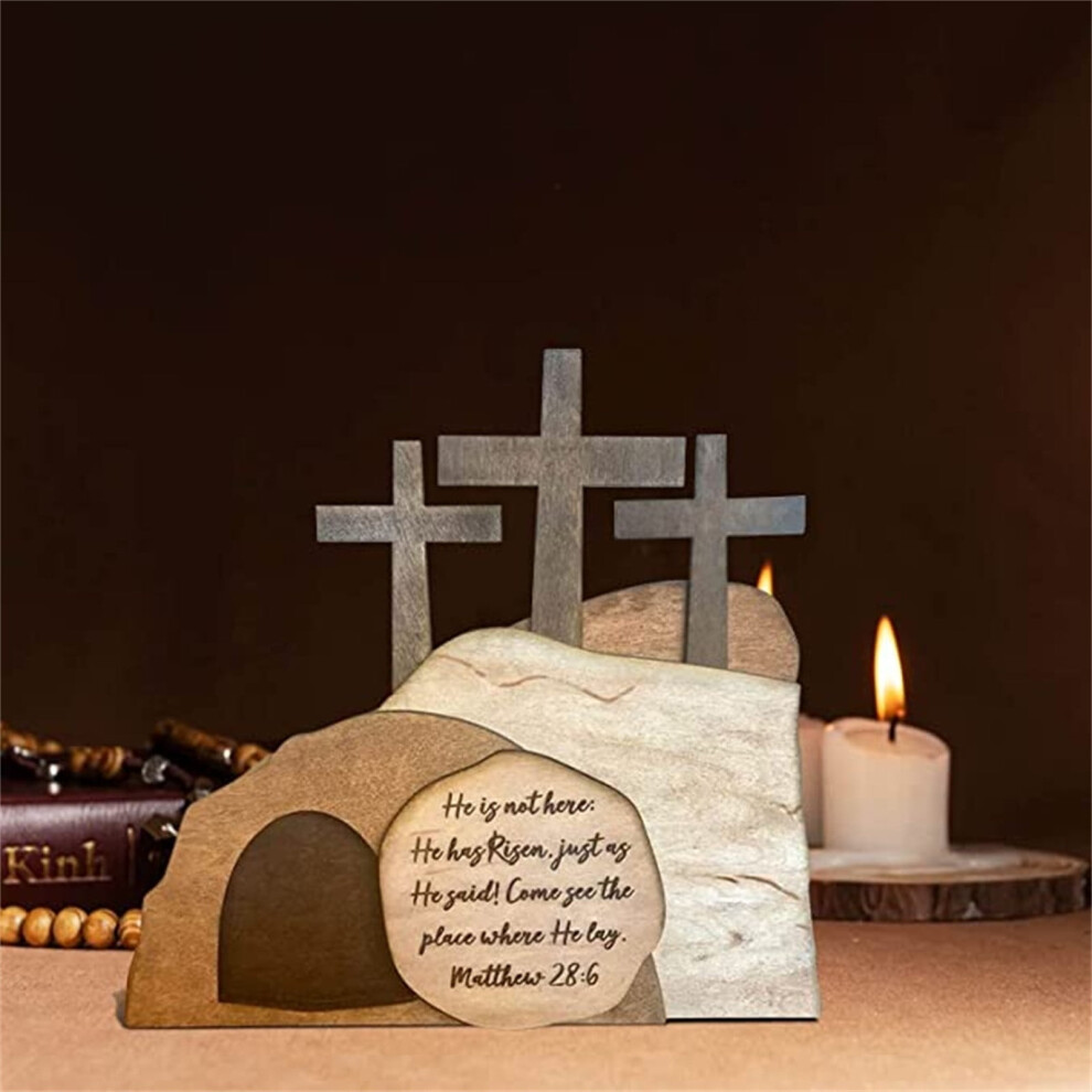 Empty Tomb Easter Decor 'He Is Risen'